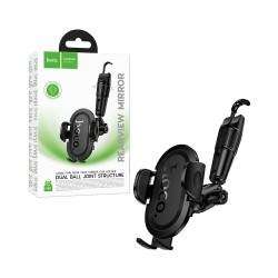 Hoco Motorcycle Phone Holder H88 Rally for Rearview Mirror Black